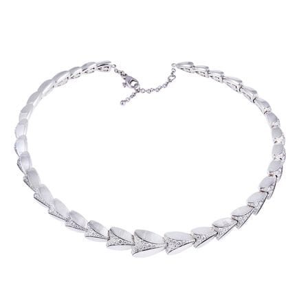 * CHOKER, DÁMASO MARTÍNEZ semirigido in oro bianco