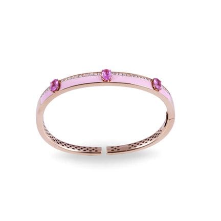 * BRACCIALE, DÁMASO MARTÍNEZ rigido, in oro rosa 1