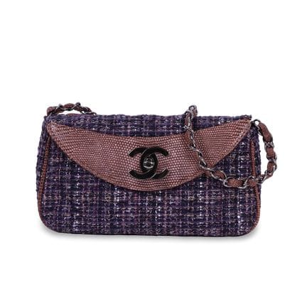CHANEL, Borsa Tweed 'Vintage' in tweed-bouclé marr