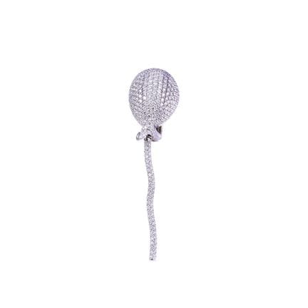 * EINZELNER OHRRING, VHERNIER „Palloncino“ mit Cli
