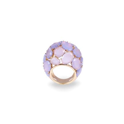 * RING, POMELLATO „Capri“ mit gewölbtem Band, aus 