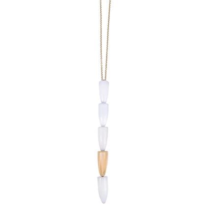 * HALSKETTE, VHERNIER „Calla“ aus 18 Karat Roségol