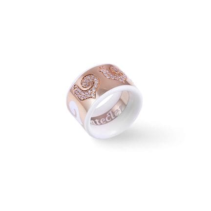 * RING, CHANTECLER „Carousèl“ – Bandring aus weiße