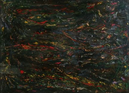 SANS TITRE, 1960 TOSHIMITSU IMAI Huile et émail su