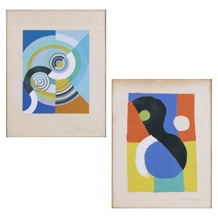 RYTHME/3 ; GOUACHE  D'APRÈS ROBERT DELAUNAY et D'A