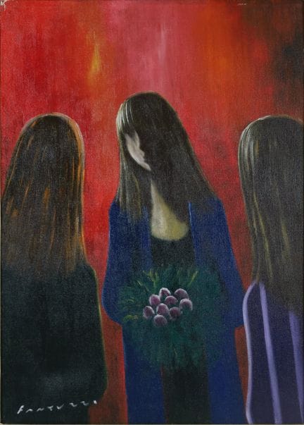 SANS TITRE ELIANO FANTUZZI Huile sur toile, 70 x 5
