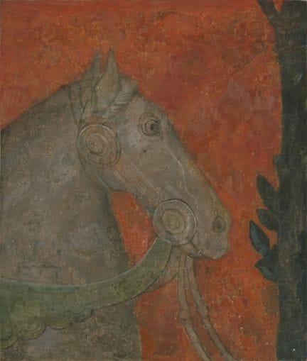 SANS TITRE, ANONYME Fragment de fresque, 56 × 48 c