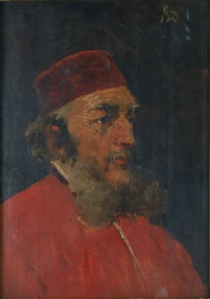 LE DOGE LORENZO DELLEANI Huile sur bois, 36 x 25 c