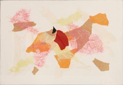 SANS TITRE GIULIO TURCATO Collage sur toile, 70 × 