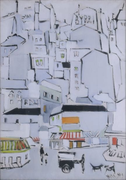 SANS TITRE MONACHES SAINTES Huile sur toile, 100 x