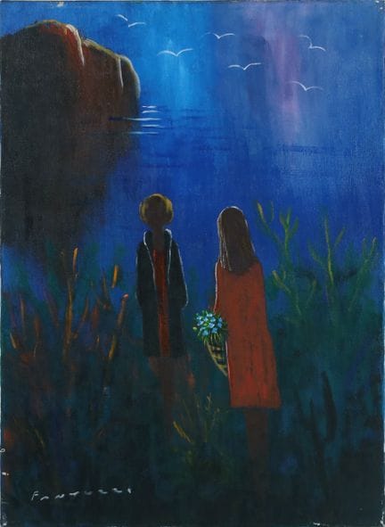 SANS TITRE ELIANO FANTUZZI Huile sur toile, 70 x 5