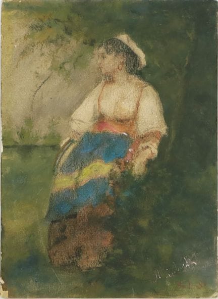 SANS TITRE FRANCESCO PAOLO MICHETTI Aquarelle sur 