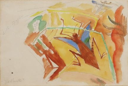 JEUX D'INSECTES, 1935 ANDRÉ MASSON Aquarelle et gr