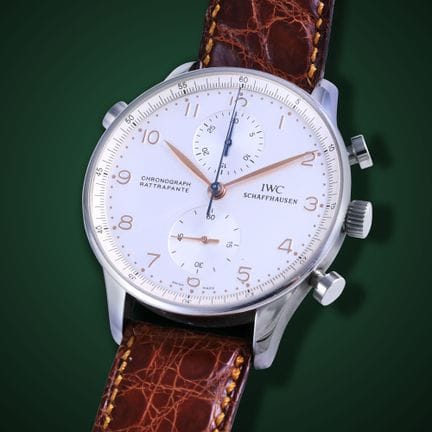 IWC Ref: 3712, 'Portuguese Rattrappante' Case: sta