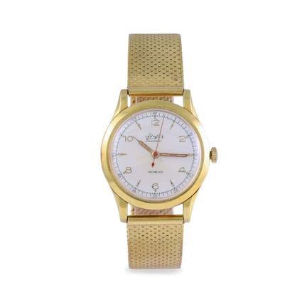 HAFIS Case: 18K yellow gold, screw-down case back 