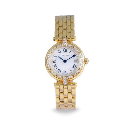 CARTIER Ref: 866925, 'Panthere Ronde' Case: 18K ye