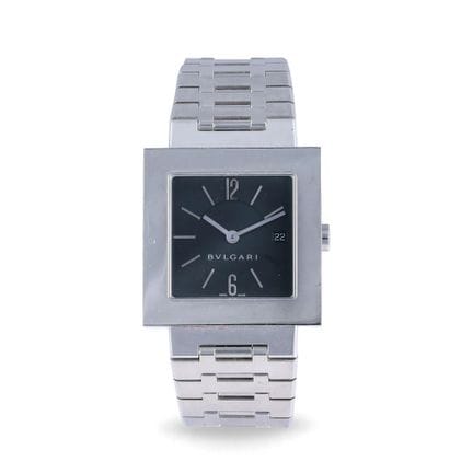 Bulgari Ref.: SQ 29 Caja: de acero, de forma, fond