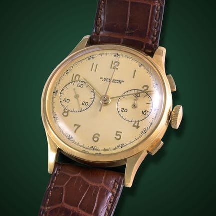 Ulysse Nardin Ref: Chronograph Case: 18K yellow go