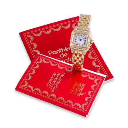 CARTIER Ref: 866919, 'Panthere' Case: 18K yellow g