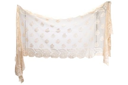 Scialle in pizzo, risalente al periodo 1810-1820 c