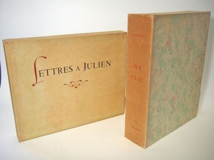 博迪耶（保罗，插图），莫泊桑（盖伊·德）。《水上》。巴黎，拉·特里雷姆出版社，1951年。四开本。散