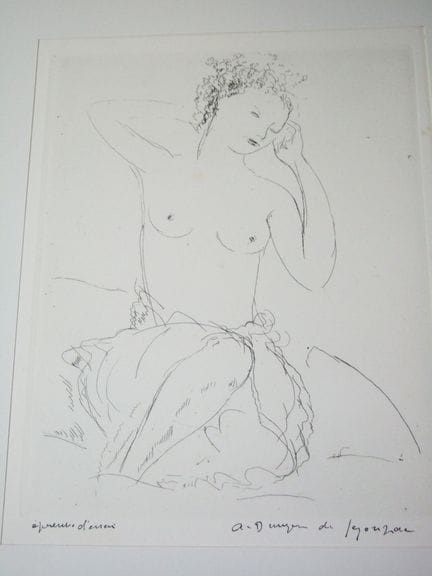 DUNOYER DE SEGONZAC (André). Serie di 10 acquefort