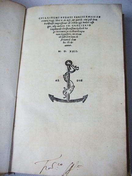 BUDÉ (Guillaume). Libri V de asse, &amp; partib. e