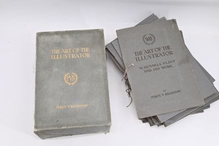 布拉德肖（珀西·V.）。《插画家的艺术》。 伦敦，新闻艺术学校，[1917-1918]。20册对开本