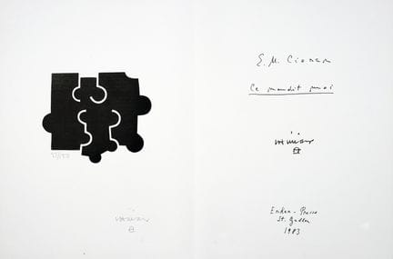 Eduardo Chillida - E. M. Cioran. Ce maudit moi. Sa