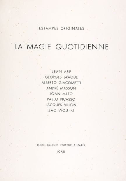Recueils et anthologies graphiques - La magie quot