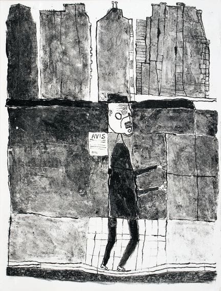 Jean Dubuffet - [Eugène] Guillevic. Le Murs. Litho