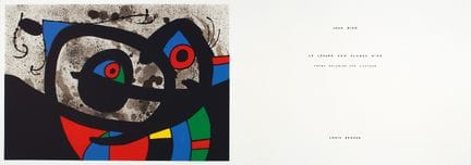 Joan Miró. Le lézard aux plumes d’or. Paris, Louis