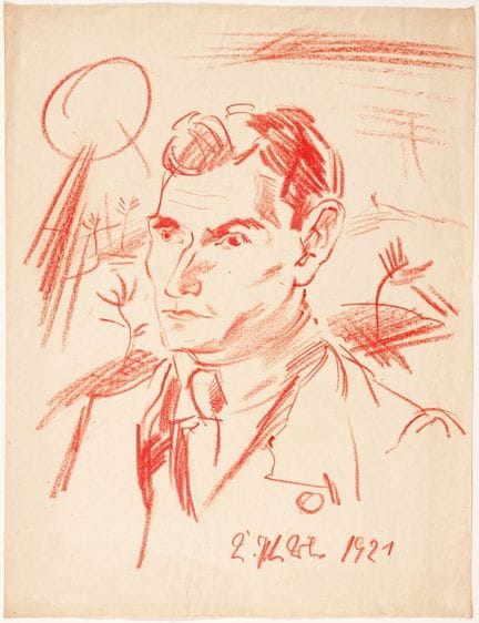 Karl Peter Röhl. Ritratto di Otto Dorfner. Gesso r