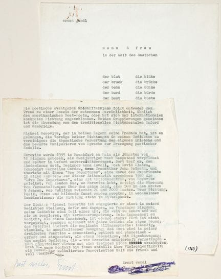 Gummibaum - Deux numéros comprenant des textes ori