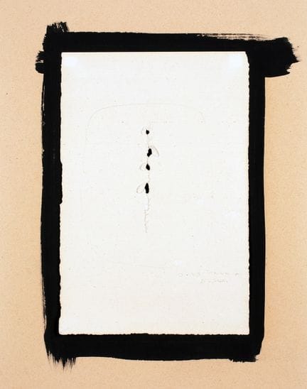Lucio Fontana. Senza titolo. Penna a sfera su cart