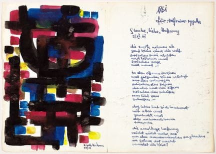 Rolf Dieter Brinkmann. Fe, amor, esperanza. Manusc