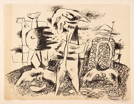 Willi Baumeister. Figurations graphiques. Dix lith