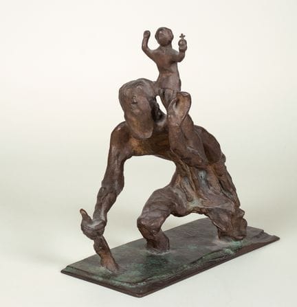Karl Knappe. San Cristoforo nell’Isar. Bronzo. 195
