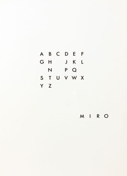 Joan Miró - Joan Brossa. Oda a Joan Miró. Litograf