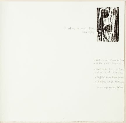 Gerhard Altenbourg. Rinnen. Gravures sur bois et t