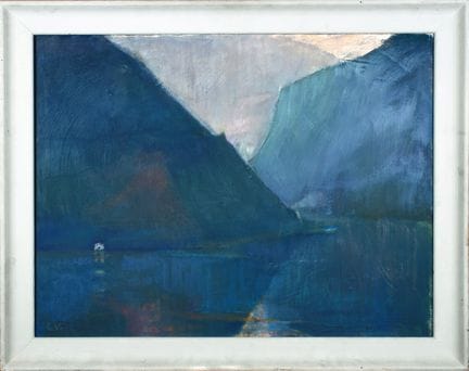 Charlotte Voss. Gandria. Lago di Lugano. Guazzo su
