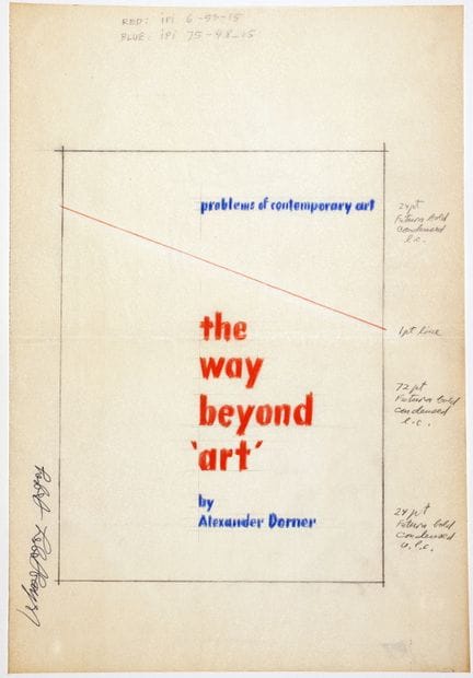 Bauhaus - Herbert Bayer. Esquisse pour une couvert
