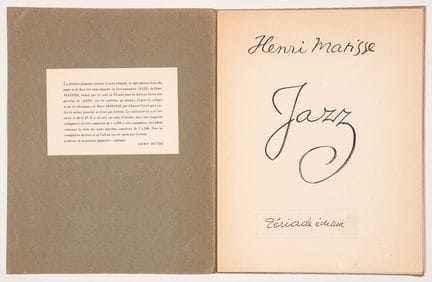 Henri Matisse. Jazz (brochure). Stuttgart, Gerd Ha