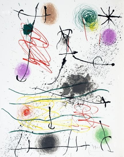 Joan Miró. Quelques fleurs pour des amis. Avec un 