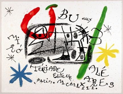 Joan Miró. Ubu aux Baléares. Paris, Teriade 1971. 