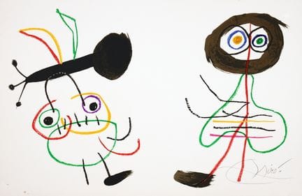 Joan Miró. L’enfance d’Ubu. Paris,Teriade 1975. Mi