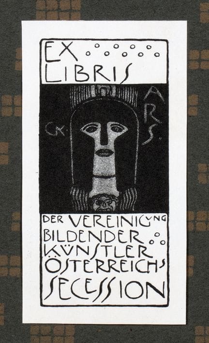 Secesión de Viena - Gustav Klimt. Exlibris de la A