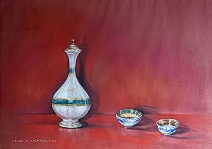 Eleni Laskaratou (Greek, 1912-1990) 
Decanter and 