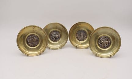 A collection of 4 Ilias Lalaounis 900 silver and g