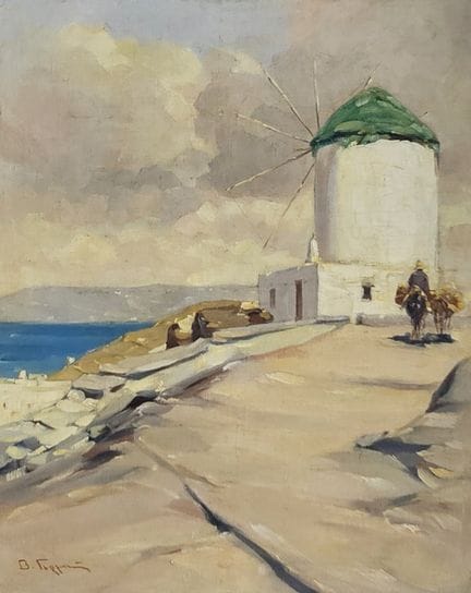 Vassilis Germenis (Greek, 1896-1966) (AR)
Mykonos,